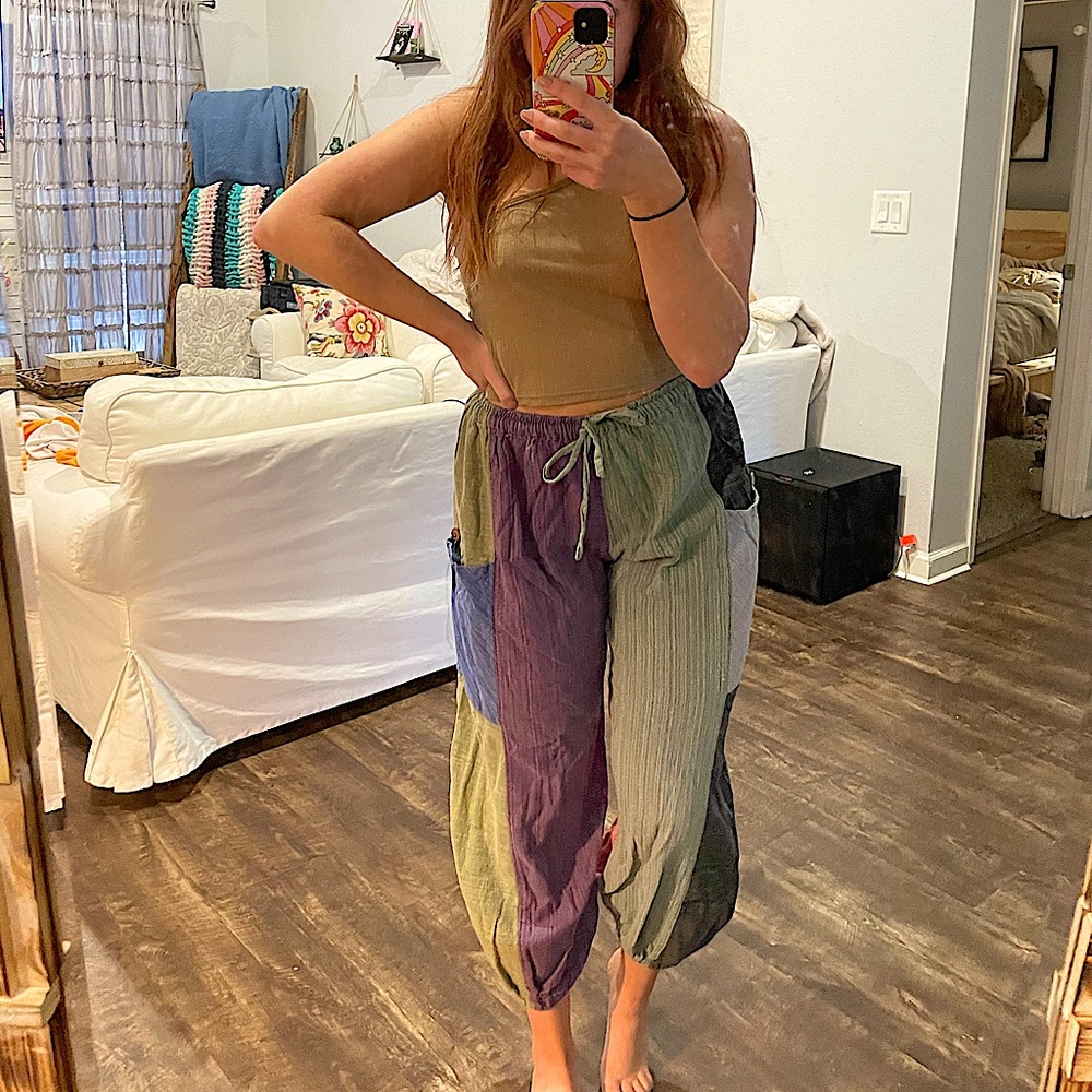 Mixed color joggers